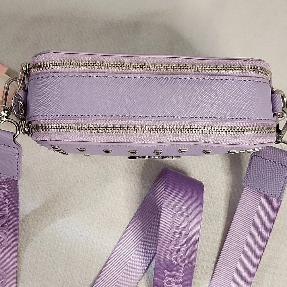 Valentino Orlandi Lavender Crossbody Bag & Coordinating Betsey Johnson Wallet